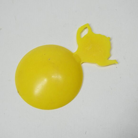 Choysa Tea Time Advertising Tea Bag Rest Vintage Yellow Plastic Teabag Holder NZ - Picture 8 of 9
